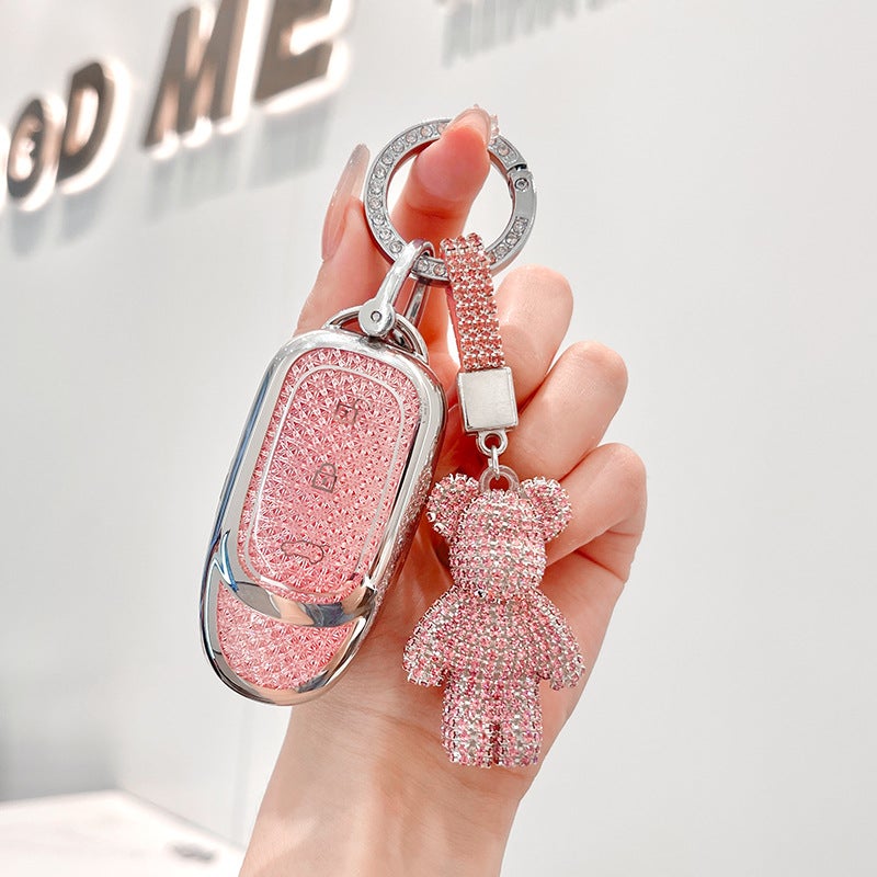 Suitable For Ideal Car Key Protective Cover Keychain Bag Fashionable High-End Exquisite Key Case Shell - Image 4
